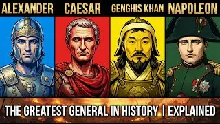 The Greatest General in History | Alexander, Caesar, Genghis Khan & Napoleon Explained | #aivideo
