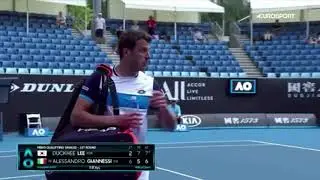 Tennis:Giannessi perde la testa e il match dopo il medical timeout irregolare di lee