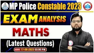 MP Police Constable Exam Analysis, MP Constable Maths Exam Analysis, Maths Questions By Aakash Sir