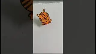 Cute paper lion toy for kids | Easy paper toy craft idea #viralshort #craft #papercraft #crafting