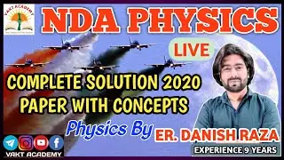 NDA Physics problem question from previous year paper 2020 | NDA physics previous year solved que