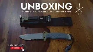 unboxing  and overview of Gerber ultimate fixed blade survival knife