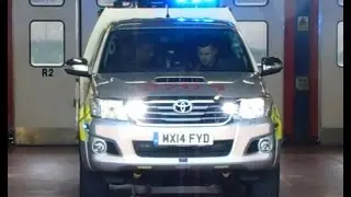 West Midlands Fire Service - Wolverhampton's Brigade Response Vehicle Blue Light Demo and Turnout.