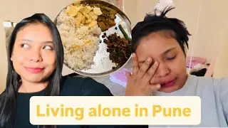 1st vlog || living alone || struggle || missing home 🏠 