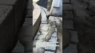 Perfect Cobblestone Joint Filling With Liquid Mortar #PaverBuild #StoneWork #DIYConstruction