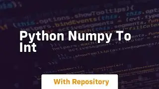python numpy to int