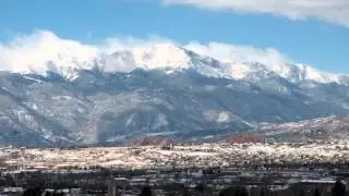 Pikes Peak from UCCS, February 2015