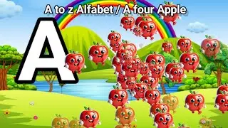 A To z.ABCD l A four Apple 🍎 B four Banana 🍌