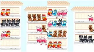 Cat Color Sort Puzzle Walkthrough, ios Gameplay Simulator Think Brain Android Games