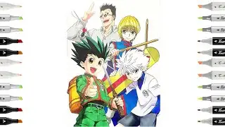 Hunter &times; Hunter Character Coloring #Shorts #ytshorts #hunterxhunter #anime #fyp #hunterxhunteredit