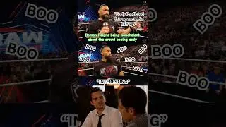 #codyrhodes *BOOED* when #romanreigns mentioned him what do you think #wwe
