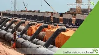 Complete extrusion lines for large diameter PO pipes (up to 2.6 m)