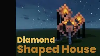 Minecraft - How to Build Modern Diamond Shaped House Tutorial