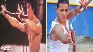 الحلقة الثالثة  تعليم سلاح الاسطورة بروس لي الننشاكو Nunchaku lesson 3