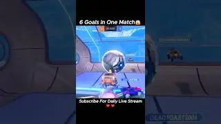 I Scored 6 GOALS in ONE Match 😱 | Rocket League                   #rocketleague #rocketleagueclips