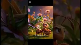 The Ant and the Grasshopper | Classic Moral Story in Stunning 3D Animation  #history #3danimation