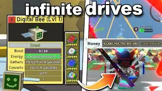 I Gave Digital Bee 1,000,000 Drives.. it literally broke bee swarm simulator