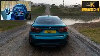 BMW X6 M | Forza Horizon 5 | Off-roading | Logitech g29 gameplay | 4K | Steering Wheel Gameplay
