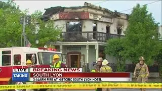 Fire at historic South Lyon Hotel restaurant