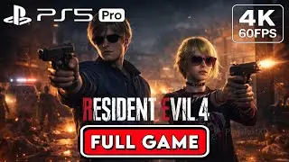 Resident Evil 4 Remake PS4 | INFINITE ROCKET LAUNCHER NG+ Full Game Walkthrough (4K 60FPS)