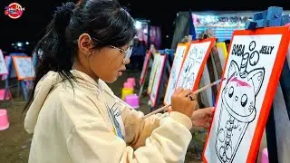 Malam Mingguan Dipasar malam Memang Seru, Naik komedi putar, Mewarnai dan bermain game berhadiah