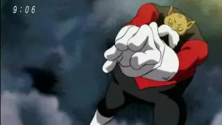 Dragon Ball Super Episode 101-Toppo Blast Goku in Front of Jiren