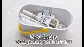 New design sponge mop with bucket set, save freight cost❤️package time❤️warehouse space