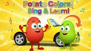 Let's Learn The Colours-Learn Number With Colorful 3D cars Potato- by chuchutvhub