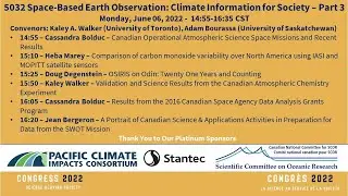 Congress 2022 - 5032 - Space-based Earth Observation:  Climate Information for Society Part 3