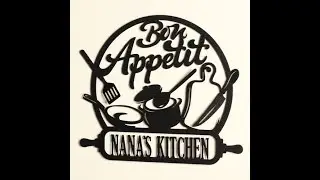 Bon Appetit Kitchen Dining Indoor Outdoor Personalized Metal Wall Art Sign by JasonW Studios&reg;