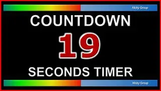 ⏰ 19 Seconds Timer - Countdown Full HD 1080p - Background Relaxing Music