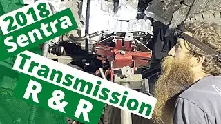 Снятие и установка трансмиссии Nissan Sentra 2018 года. Снятие и замена вариатора на новый.