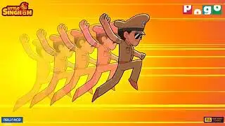 Panja attack Little Singham #littlesingham #jump #fun #activity #noscreentime #rohitshetty #pogo 