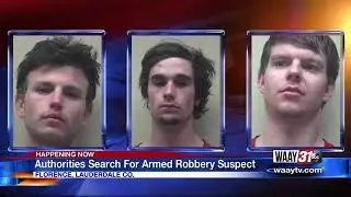 Authorities search for armed robbery suspect
