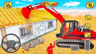 Real City Construction Simulator 3D - City Road Builder Excavator Trucks - Android Gameplay 