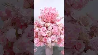 Pink Rose Cherry Centerpieces Flower Ball Wedding Road Leading Decor Props