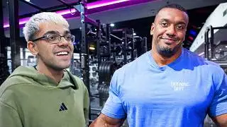 N3on Works Out With Larry Wheels!