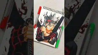 Drawing ✨Asta ✨ drawing with pencil #shorts #asta #blackclover