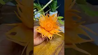 #simple vegetable carving easy ideas carrot 🥕 #carrot #shorts #foodart