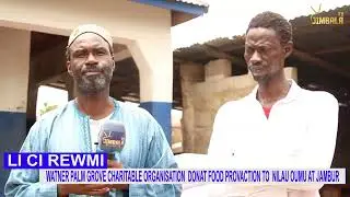 watner palm Grove charitable organization donat food provocation to nilou oumu at jambur