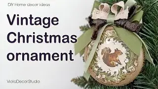 Decoupage Vintage Christmas Ornaments: A Step-By-Step Tutorial