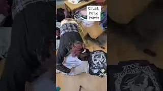 DIY T-shirts into crust punk pants