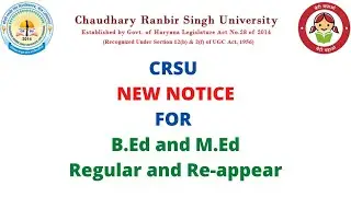 CRSU Examination Form Notice