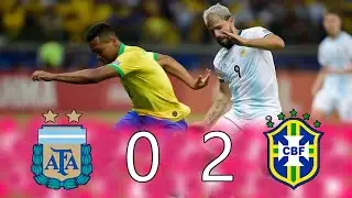 Argentina 0 vs Brasil 2 - Semifinal Copa Am&eacute;rica 2019 - Partido Completo