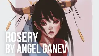 Rosery by Angel Ganev | Draw This In Your Style Challenge | Krita Speedpaint