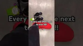 Every size shoe next to size 15!! #tall #short #shorts #pov #gym #jordans #lebronjames #basketball