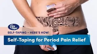 How to Tape for Menstrual Pain Relief | Period Pain | Kinesiology Taping Tutorial