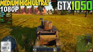 War Thunder GTX 1050 - 1080p Medium, High, Ultra,