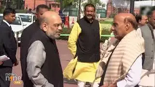 Home Minister Amit Shah, Defence Minister Rajnath Singh hold ‘serious discussion’ outside Parliament