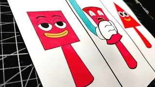 Incredibox Sprunki OC de Rectangle (Save The Shapes) | Dibujo All Phases (Phase 1 a 3)